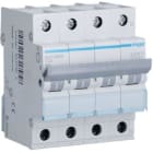 HAGER - Interruptor automático 3P+N 63A curva-C 6kA