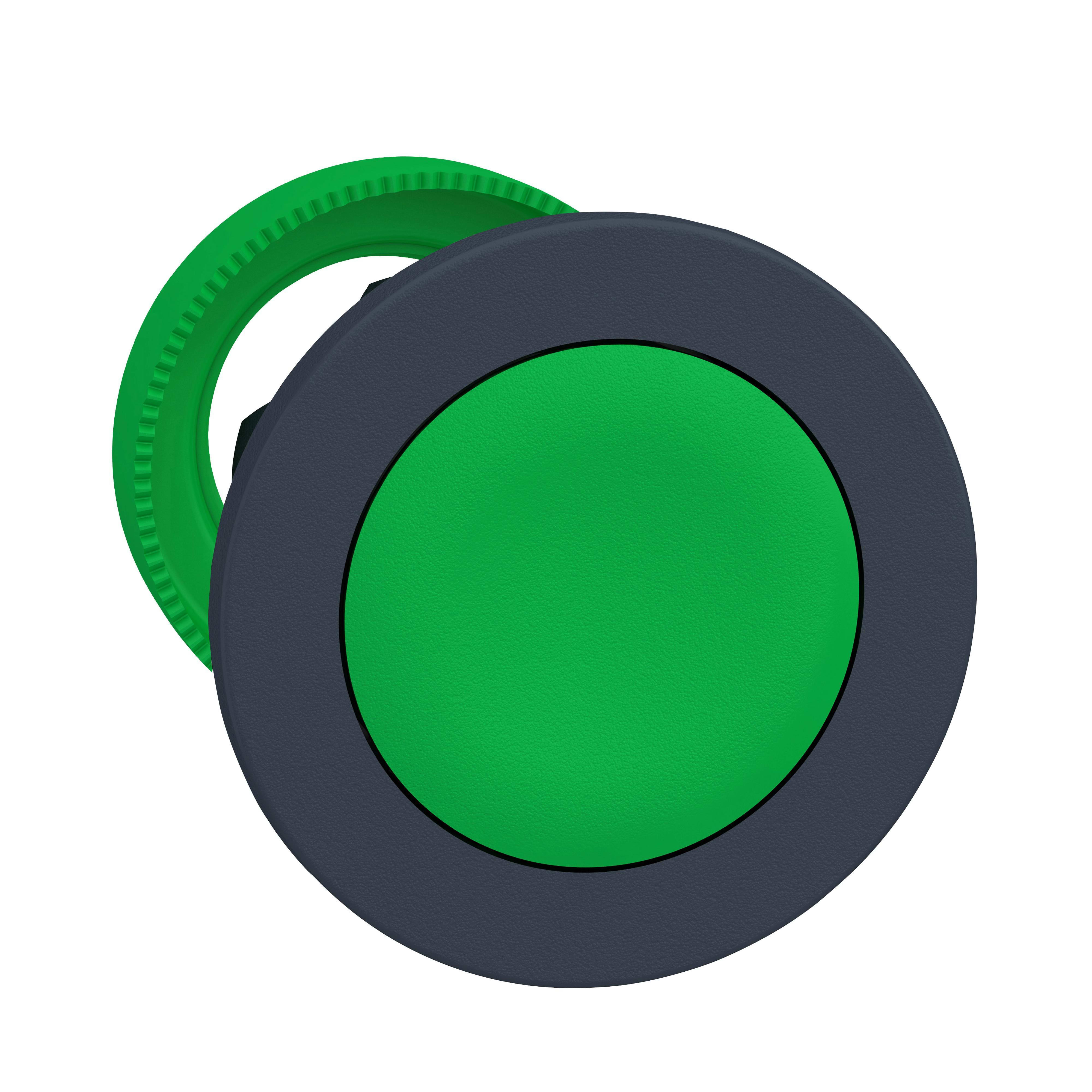 Schneider Electric - Cabeza pulsador FLUSH verde