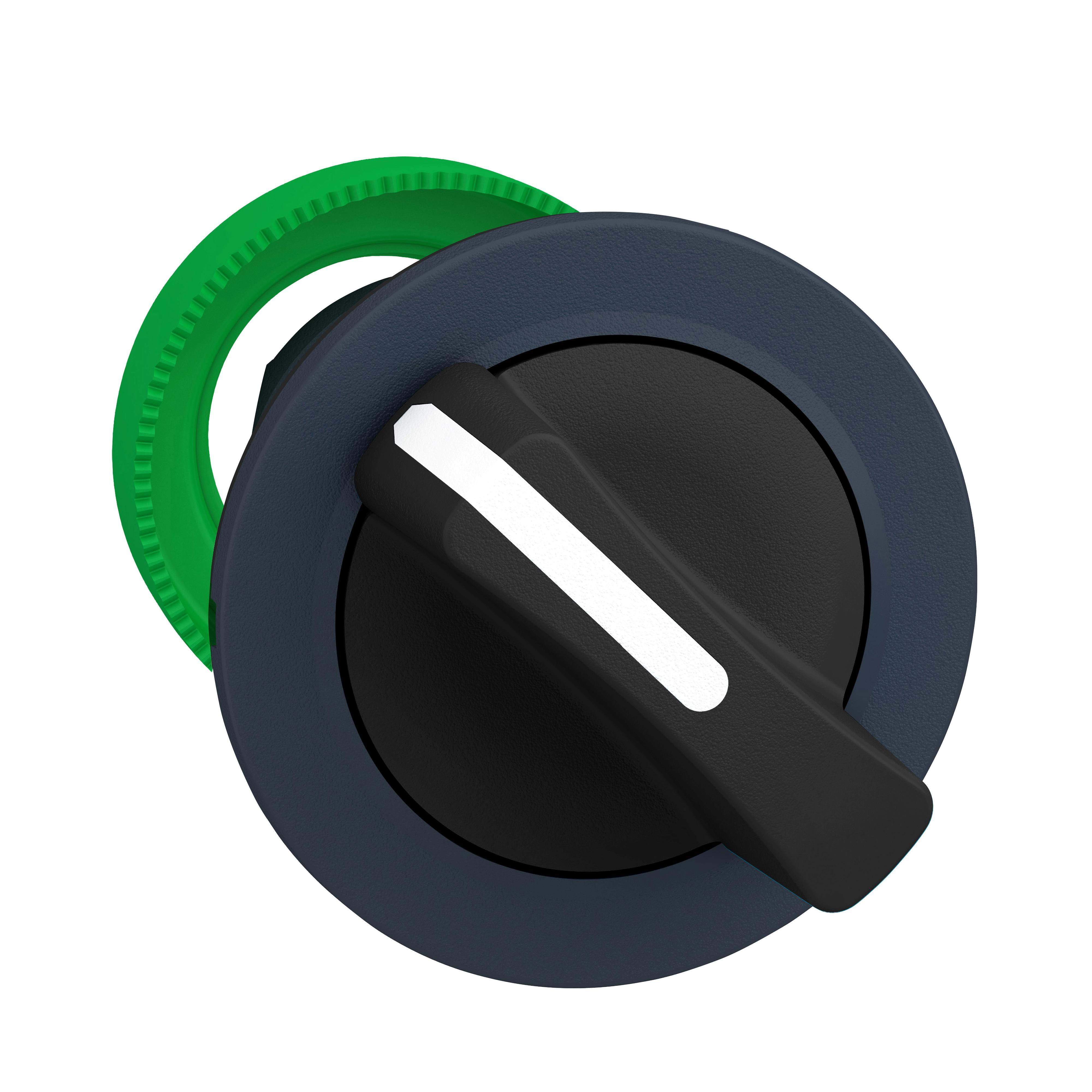 Schneider Electric - Cabeza selector FLUSH negra 2 posiciones fijas