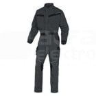 DELTA PLUS - Buzo de trabajo Mach2 corporate de poliéster algodón Ripstop talla L gris / negro