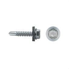 APOLO - TORNILLO 7301 PUNTA BROCA CABEZA HEXAGONAL 4,8x25mm ARANDELA DE EPDM Ø14 CINCADO