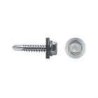 APOLO - TORNILLO 7301 PUNTA BROCA CABEZA HEXAGONAL 4,8x25mm ARANDELA DE EPDM Ø14 CINCADO