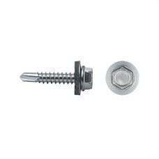 APOLO - TORNILLO 7301 PUNTA BROCA CABEZA HEXAGONAL 6,3x63mm ARANDELA DE EPDM Ø16 CINCADO