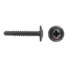 APOLO - TORNILLO PUNTA BROCA CABEZA ARANDELA 75HA 4.2x13mm CINCADO NEGRO