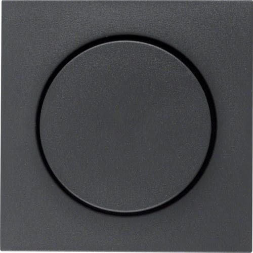 HAGER - Placa central con regulador antracita