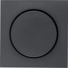 HAGER - Placa central con regulador antracita