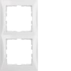 HAGER - Marco con 2 elementos S1 brillo blanco