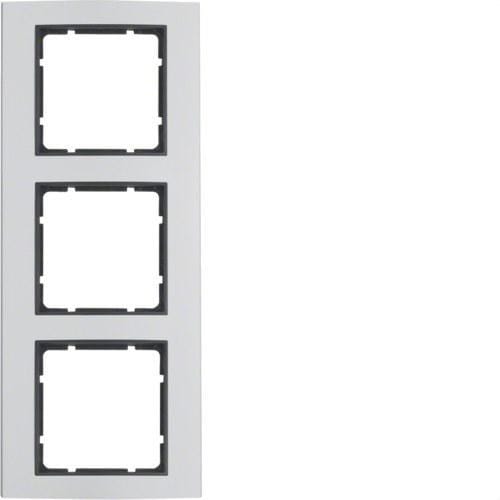 HAGER - Marco con 3 elementos B3 aluminio