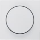 HAGER - Placa central para regulador rotativo S1 brillo blanco polar
