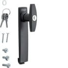 HAGER - Cerradura y empuñadura con llave de sierra 1242E armarios Univers IP55/65