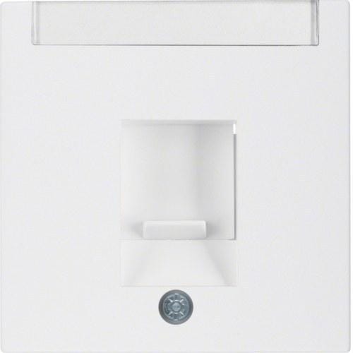 HAGER - Placa central persiana protección blanco polar