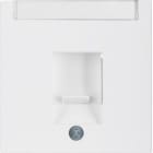 HAGER - Placa central persiana protección blanco polar