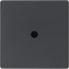 HAGER - Placa Salida cable Q.1/Q.3 antracita aterciopelado