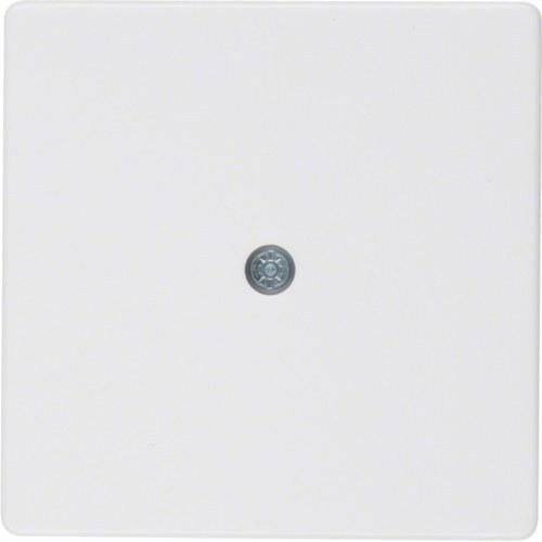 HAGER - Placa Salida cable Q.1 blanco polar