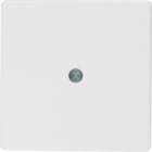 HAGER - Placa Salida cable Q.1 blanco polar
