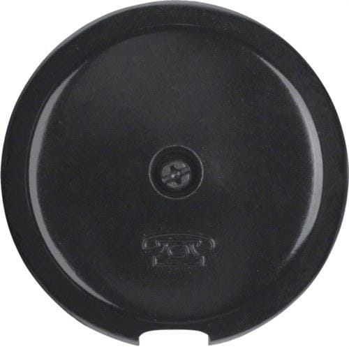HAGER - Placa Salida cable para 4470 negro
