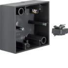 HAGER - Caja zócalo con 1 elemento B7/B1/B3 antracita