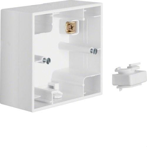 HAGER - Zócalo con 1 elemento K1 blanco polar