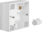 HAGER - Zócalo con 1 elemento K1 blanco polar