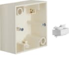 HAGER - Zócalo con 1 elemento S1 blanco brillo