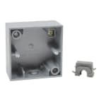 HAGER - Caja montaje con 1 elemento aluminio