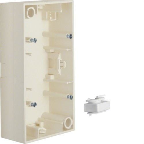 HAGER - Zócalo 2 elementos S1 blanco brillo