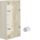 HAGER - Zócalo 2 elementos S1 blanco brillo