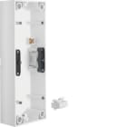 HAGER - Caja zócalo con 3 elementos S1 blanco polar