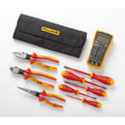 FLUKE - Multímetro Fluke 117 y Kit de herramientas aisladas (5 destornilladores y 3 alicates)