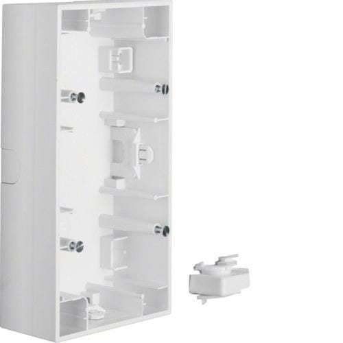 HAGER - Zócalo 2 elementos horizontal K1 blanco polar