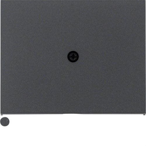 HAGER - Placa central para bastidor K1 antracita