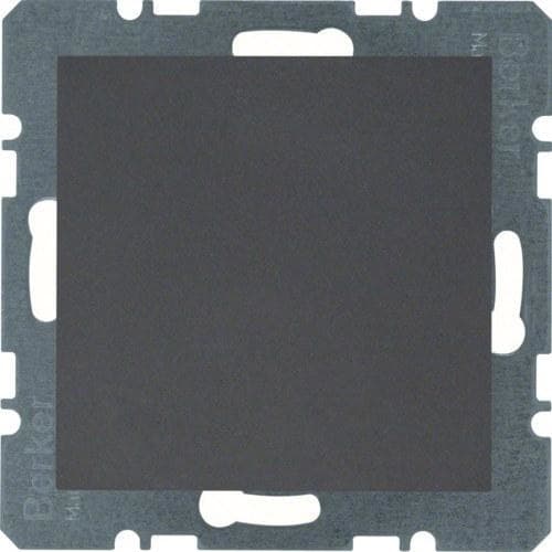 HAGER - Placa ciega B1/B3 antracita