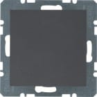 HAGER - Placa ciega B1/B3 antracita