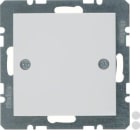 HAGER - Placa ciega con bastidor atornillada S1 brillo blanco polar