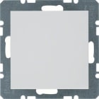 HAGER - Placa ciega con bastidor S1 brillo blanco polar