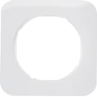 HAGER - Marco R1 con 1 elemento blanco polar brillo