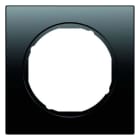 HAGER - Marco R3 con 1 elemento negro brillo