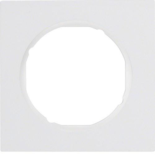 HAGER - Marco R3 con 1 elemento blanco polar brillo