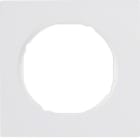 HAGER - Marco R3 con 1 elemento blanco polar brillo