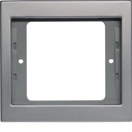 HAGER - Marco con 1 elemento K5 acero inoxidable