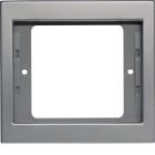 HAGER - Marco con 1 elemento K5 acero inoxidable