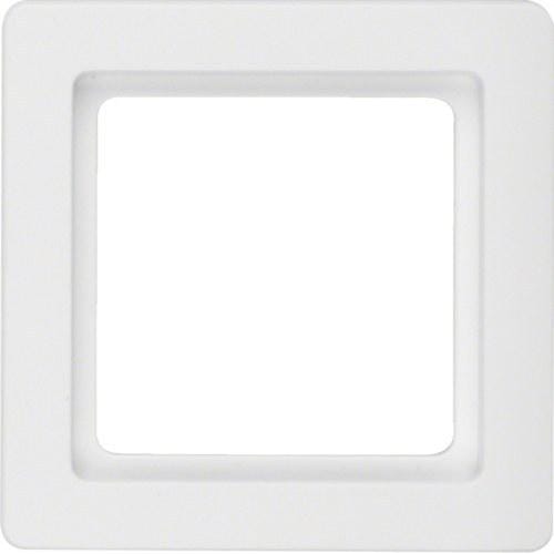 HAGER - Marco con 1 elemento Q.1 blanco polar