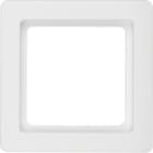 HAGER - Marco con 1 elemento Q.1 blanco polar