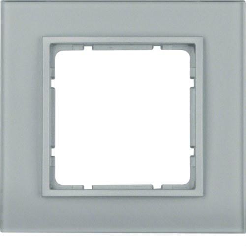 HAGER - Marco con 1 elemento B7 vídrio aluminio