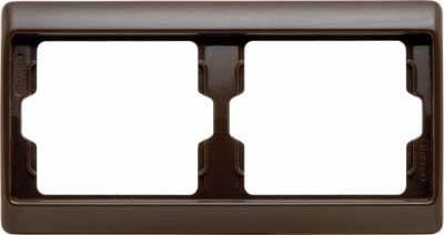 HAGER - Marco con 2 elementos horizontal ARSYS blanco