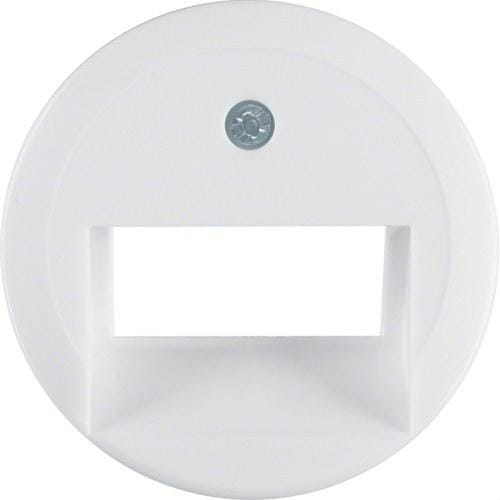 HAGER - Placa central nostalgia para 2 tomas EUA blanco polar