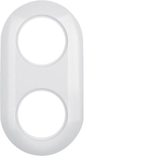 HAGER - Marco con 2 elementos 1930 blanco polar