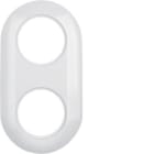 HAGER - Marco con 2 elementos 1930 blanco polar
