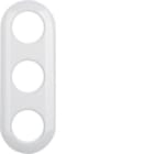HAGER - Marco con 3 elementos 1930 blanco polar