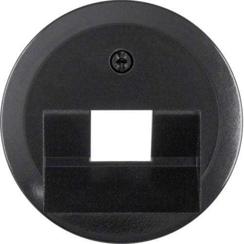 HAGER - Placa central nostalgia para 1 toma EUA negro